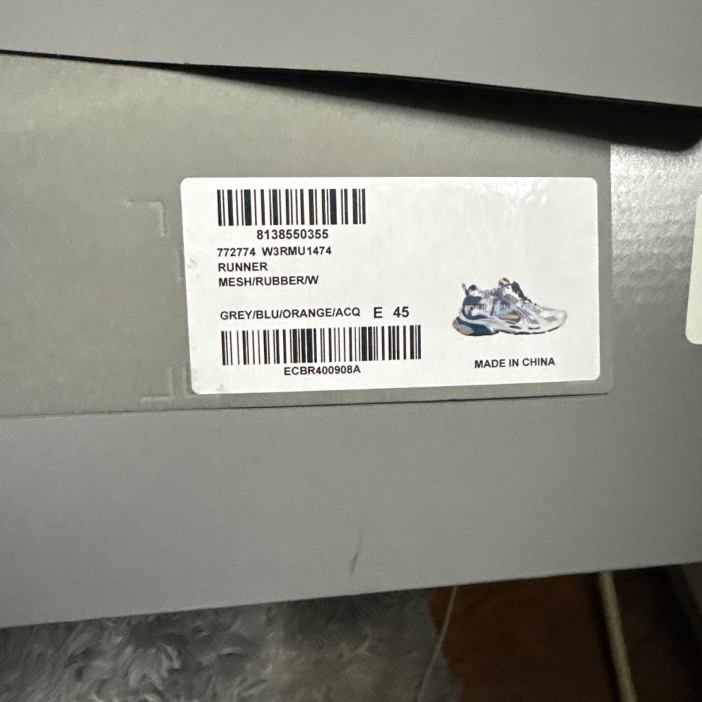 Balenciaga runner sneaker size US 12